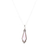 Anemone Long Diamond Pink Mother of Pearl and Sterling Silver Necklace - Barse Jewelry