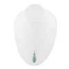 Anemone Long Diamond Turquoise and Sterling Silver Necklace - Barse Jewelry