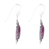 Anemone Purple Turquoise and Sterling Silver Earrings - Barse Jewelry