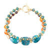 Apatite Jeweled Layered Toggle Bracelet - Barse Jewelry