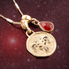 Aries - Zodiac Carnelian Charm Necklace - Barse Jewelry