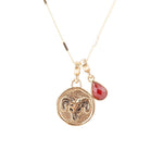 Aries - Zodiac Charm Necklace - Barse Jewelry