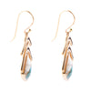 Arrows Turquoise and Spiny Oyster Matrix Drop Earrings - Barse Jewelry