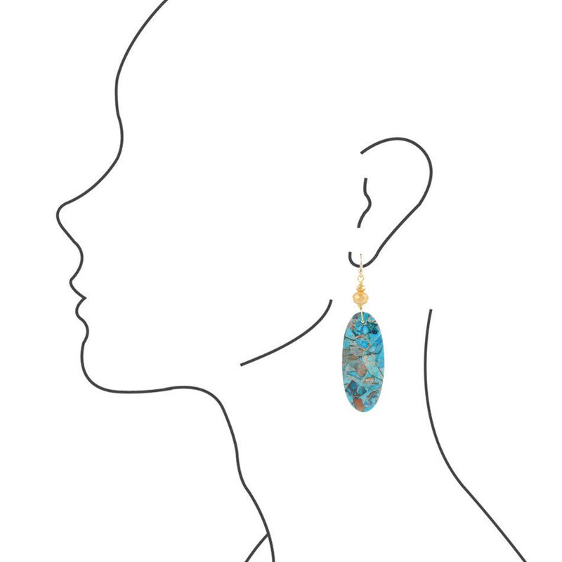 Aspen Lake Statement Earrings - Barse Jewelry