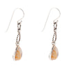 Astro Grey Wood Opal and Sterling Silver Drop Earrings - Barse Jewelry