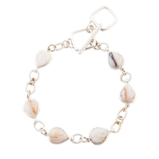Astro Wood Opal and Sterling Silver Toggle Bracelet