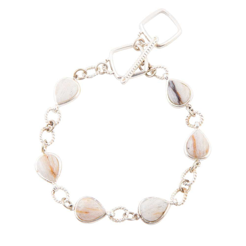 Astro Wood Opal and Sterling Silver Toggle Bracelet - Barse Jewelry