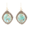 Avalon Genuine Turquoise and Bronze Earrings - Barse Jewelry