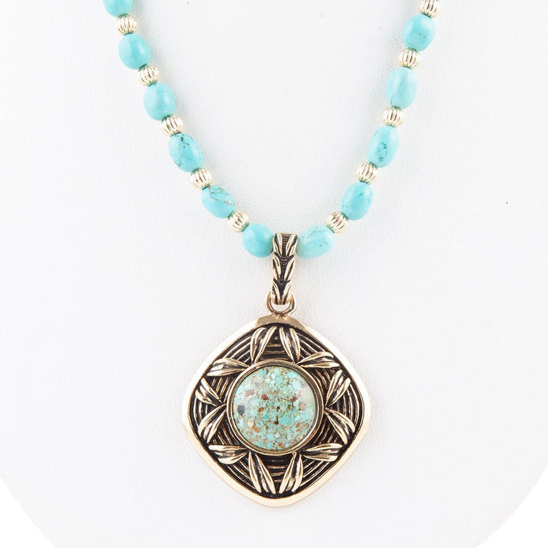 Avalon Turquoise Pendant Necklace - Barse Jewelry