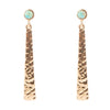 Aztec Turquoise Linear Drop Earrings - Barse Jewelry