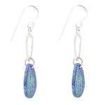 Azurite and Sterling Silver Drop Earring - Barse Jewelry