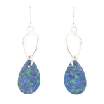 Azurite and Sterling Silver Drop Earring - Barse Jewelry