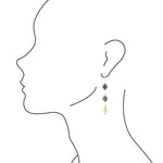Azurite Linear Drop Earrings - Barse Jewelry