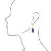Azurite Slab Earrings - Barse Jewelry