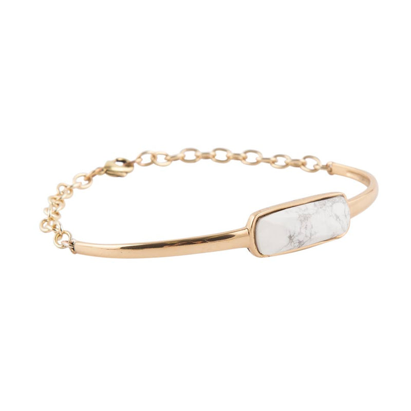 Back to Basics White Howlite Bracelet - Barse Jewelry