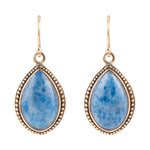 Balinese Lapis Drop Earrings - Barse Jewelry