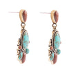 Barcelona Turquoise Goldstone Post Drop Earrings - Barse Jewelry