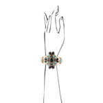 Barcelona Turquoise Onyx Statement Cuff Bracelet - Barse Jewelry