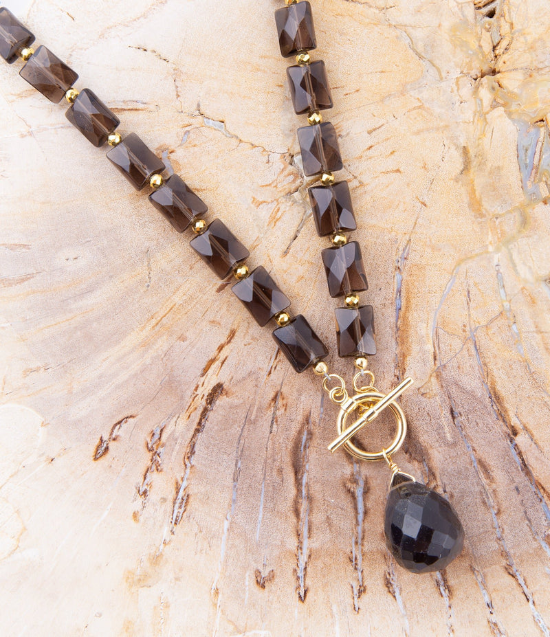 Baron Smoky Quartz Charm Necklace - Barse Jewelry