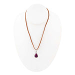 Basic Purple Turquoise and Sterling Silver Pendant Necklace - Barse Jewelry