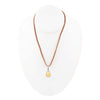 Basic Yellow Agate and Sterling Silver Pendant Necklace - Barse Jewelry