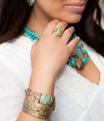 Batik Turquoise Toggle Bracelet - Barse Jewelry