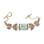 Batik Turquoise Toggle Bracelet - Barse Jewelry