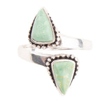 Begondor Green Turquoise and Sterling Silver Adjustable Ring - Barse Jewelry