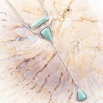 Begondor Green Turquoise Sterling Y Necklace - Barse Jewelry