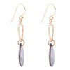 Black Mother of Pearl and Bronze Drop Earring - Barse Jewelry
