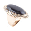 Black Onyx and Bronze Beaded Ring - Barse Jewelry