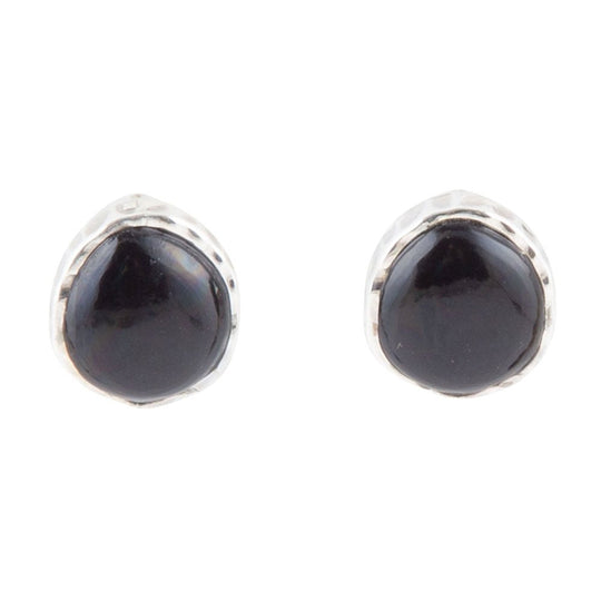 Black Onyx Post Earrings
