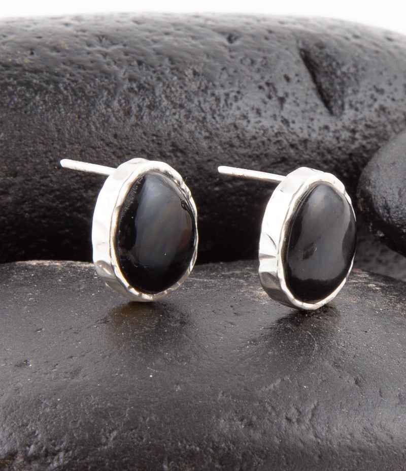 Black Onyx Post Earrings - Barse Jewelry