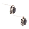 Black Onyx Teardrop Post Earrings - Barse Jewelry