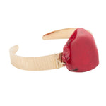 Blazing Red Howlite Cuff Bracelet - Barse Jewelry