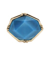 Blue Agate and Bronze Horizontal Ring - Barse Jewelry