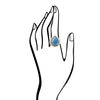Blue Agate Teardrop Ring - Barse Jewelry