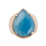 Blue Agate Teardrop Ring - Barse Jewelry