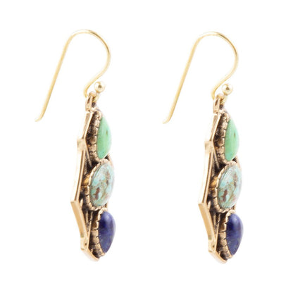 Blue Hues Multi Stone Earring - Barse Jewelry