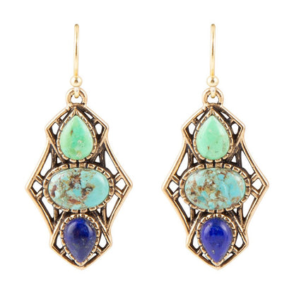 Blue Hues Multi Stone Earring - Barse Jewelry