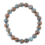 Blue Sponge Quartz Stretch Bracelet - Barse Jewelry