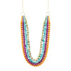 Bogota Mult-Stone Long Statement Necklace - Barse Jewelry
