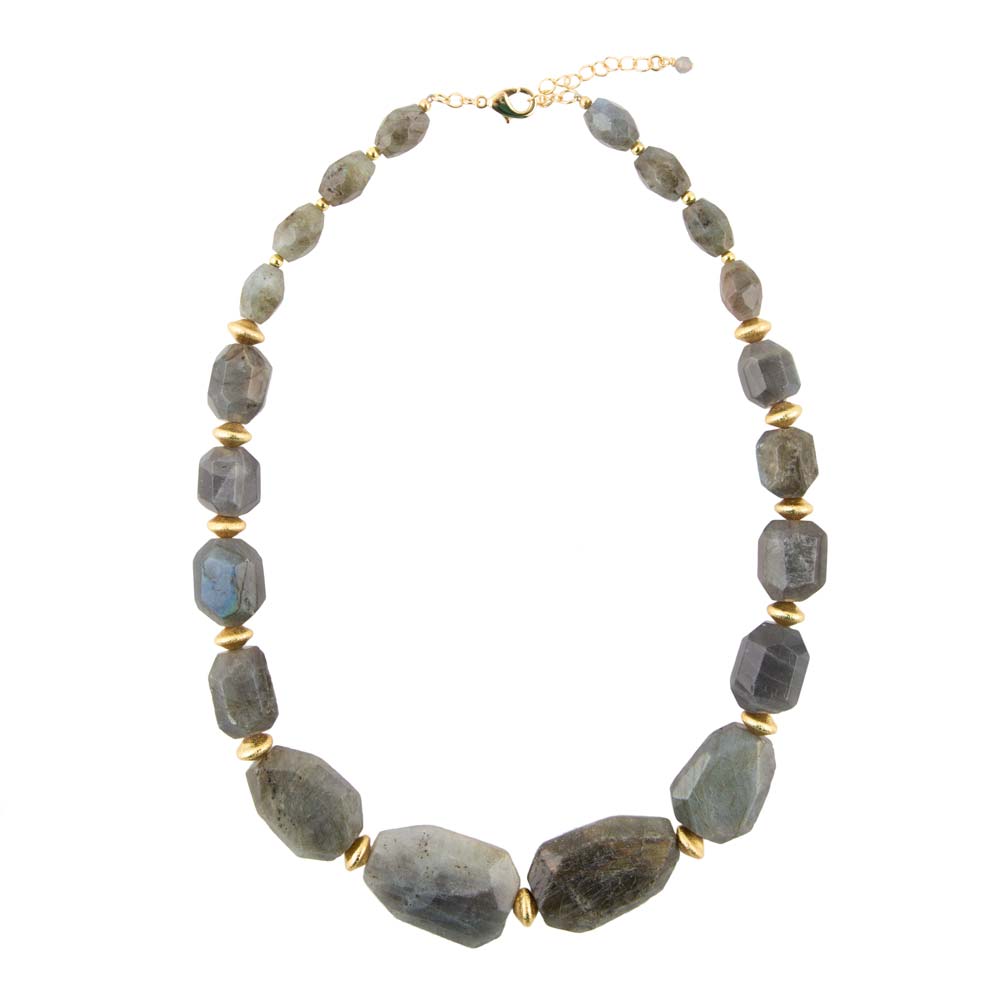 Bold Labradorite Statement Necklace - Main Image