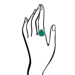 Bold Turquoise Round Ring - Barse Jewelry