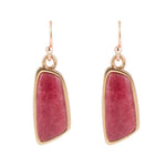 Bordeaux Quartz Slab Earrings - Barse Jewelry