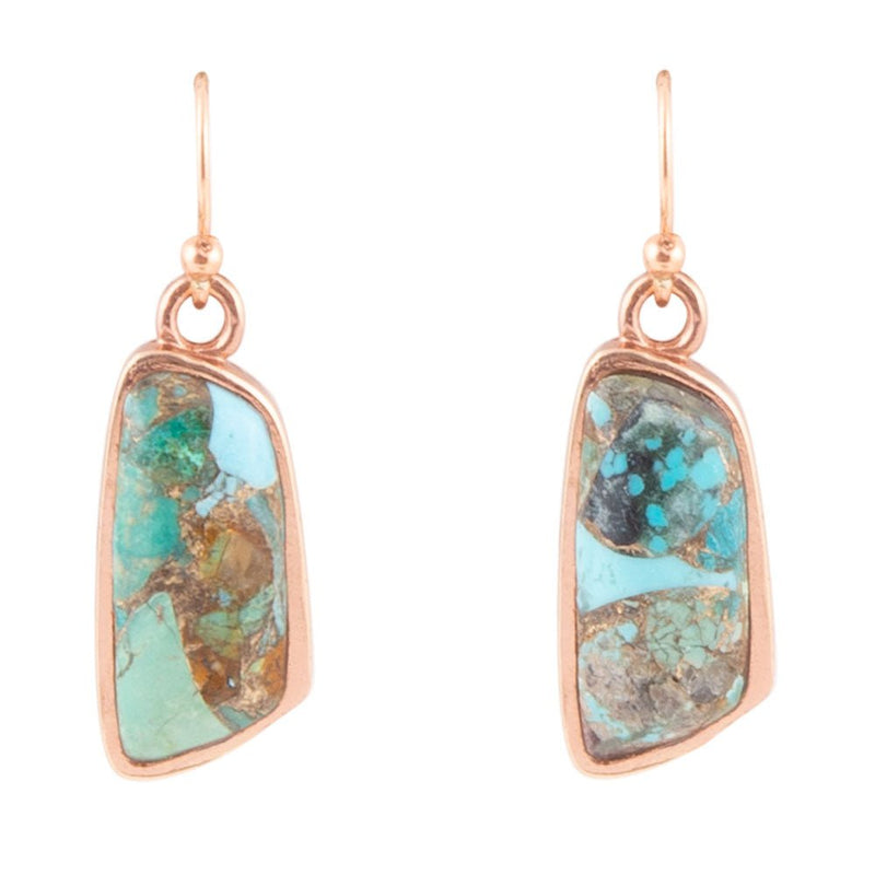Boulder Turquoise Slab Earrings - Barse Jewelry