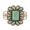 Bronze and Stone Turquoise Statement Bracelet - Barse Jewelry