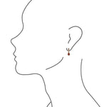 Bronze Carnelian Charm Earrings - Barse Jewelry