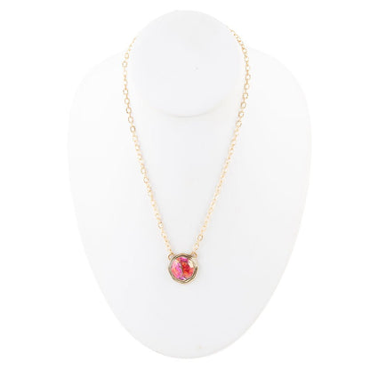 Bronze Infused Oyster shell Necklace - Barse Jewelry