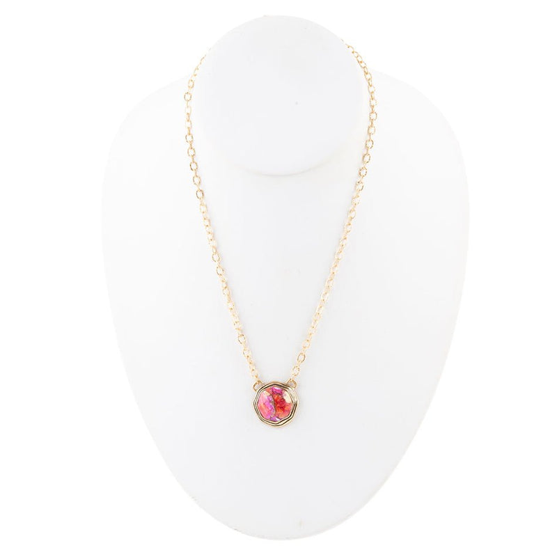 Bronze Infused Oyster shell Necklace - Barse Jewelry